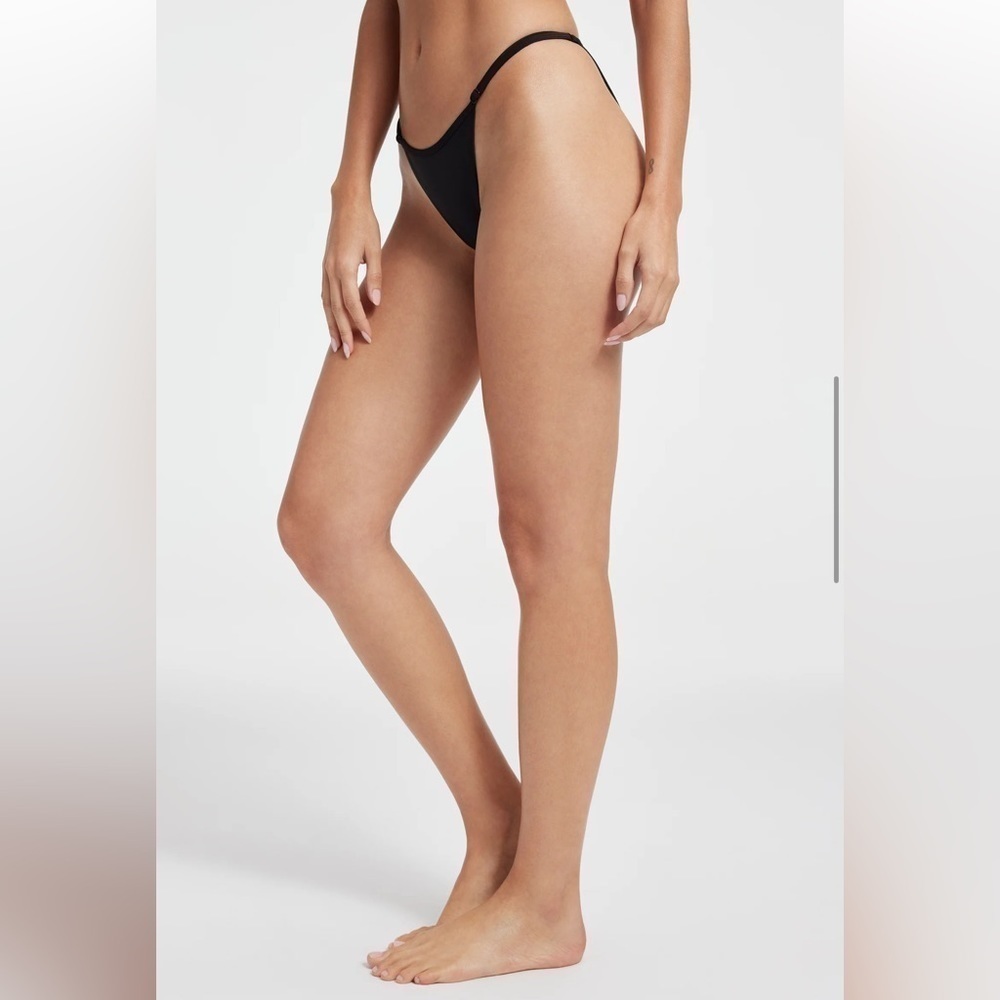 NWT Good American High Leg Extra Cheeky Bikini Bottom Dark Green Size 2/Medium - Picture 14 of 15